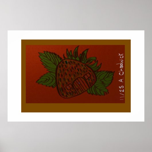Strawberry Home Sweet Home Poster (Vorne)