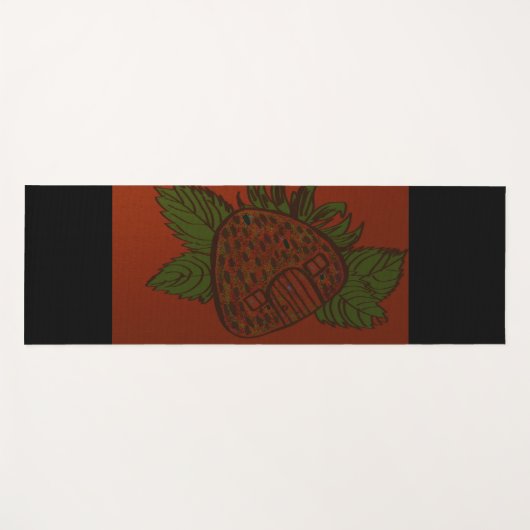Strawberry Home Sweet Home Yogamatte (Vorderseite (Horizontal))