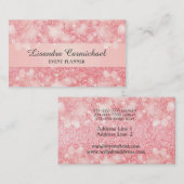 Strawberry Ice Bokeh Business Cards Visitenkarte (Vorne/Hinten)
