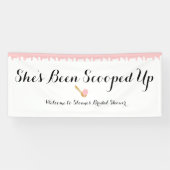 Strawberry Ice Cream Social Welcome Vinyl Banner (Horizontal)