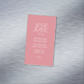 Strawberry Ice Freehand Simple Magnetische Visitenkarte (Beispiel)