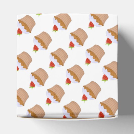 Strawberry Iced Bun Cake Pattern Geschenkschachtel (Oben)