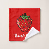 Strawberry Icon Badehandtuch Set (Waschlappen)