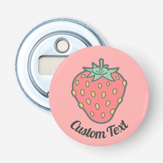 Strawberry Icon Bottle Opener Flaschenöffner (Vorderseite)