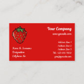 Strawberry Icon Business Card Visitenkarte (Vorderseite)