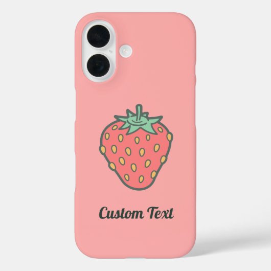 Strawberry Icon Case-Mate iPhone Hülle (Rückseite)