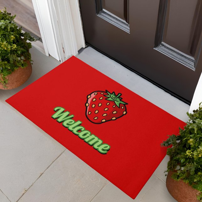 Strawberry Icon Doormat Fußmatte (Von Creator hochgeladen)