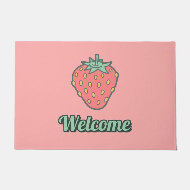 Strawberry Icon Doormat Fußmatte (Vorderseite)