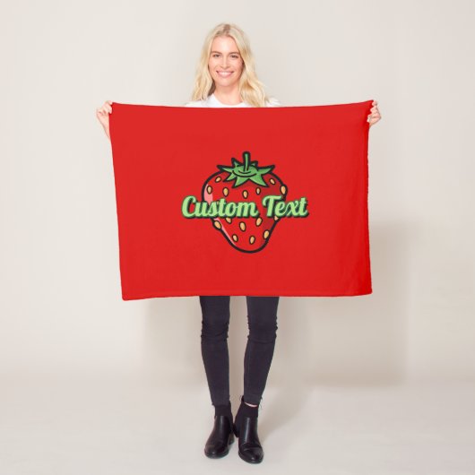 Strawberry Icon Fleece Blanket (Beispiel)