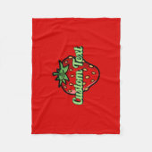 Strawberry Icon Fleece Blanket (Vorderseite)