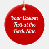 Strawberry Icon Keramik Ornament (Hinten)