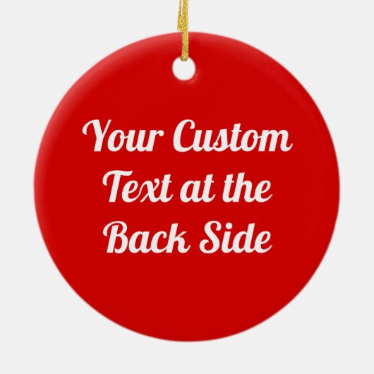 Strawberry Icon Keramik Ornament (Hinten)