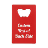 Strawberry Icon Kreditkarte Flaschenöffner (Rückseite)