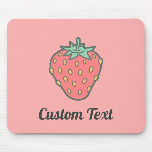 Strawberry Icon Mouse Pad Mousepad (Vorne)