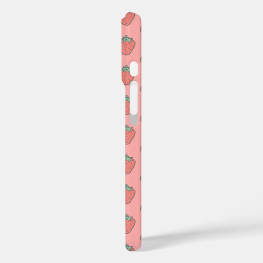Strawberry Icon Muster Case-Mate iPhone Hülle (Rückseite / Links)
