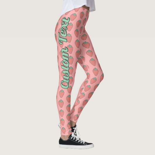 Strawberry Icon Muster Leggings (Rechts)
