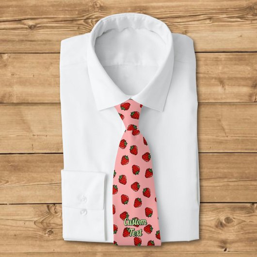 Strawberry Icon Muster Neck Tie Krawatte