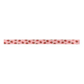 Strawberry Icon Muster Satin Ribbon Satinband (Vorderseite)
