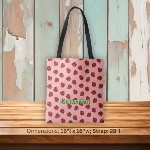 Strawberry Icon Muster Toe Bag Tasche