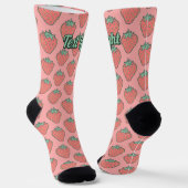 Strawberry Icon Mustersocken Socken (Gewinkelt)