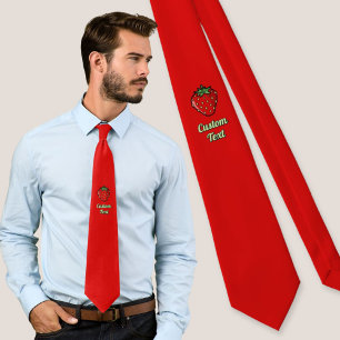 Strawberry Icon Neck Tie Krawatte