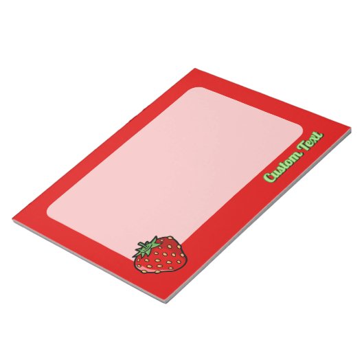 Strawberry Icon Notepad Notizblock (angewinkelt)
