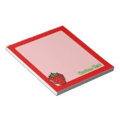 Strawberry Icon Notepad Notizblock (angewinkelt)