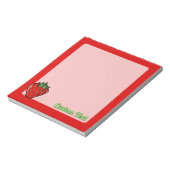 Strawberry Icon Notepad Notizblock (Rotiert)