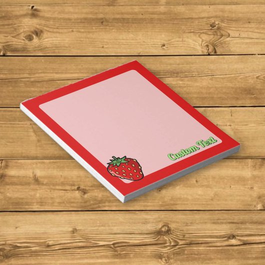 Strawberry Icon Notepad Notizblock