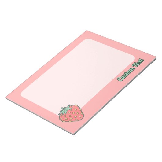 Strawberry Icon Notepad Notizblock (angewinkelt)