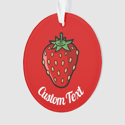 Strawberry Icon Ornament (Vorderseite)