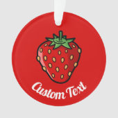 Strawberry Icon Ornament (Vorderseite)
