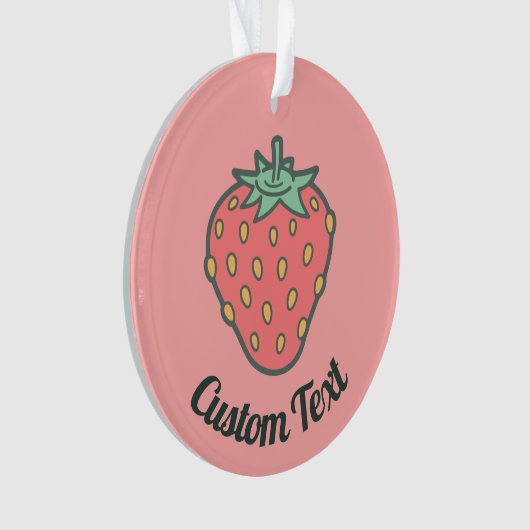 Strawberry Icon Ornament (Vorderseite)