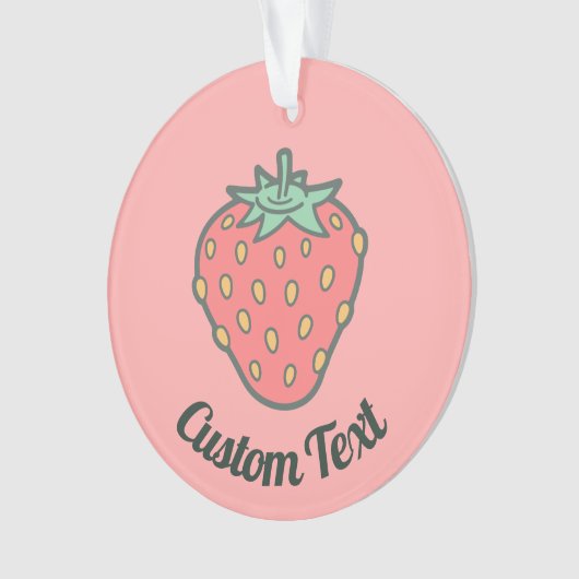 Strawberry Icon Ornament (Vorderseite)