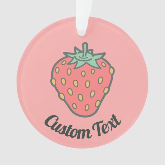 Strawberry Icon Ornament (Vorderseite)
