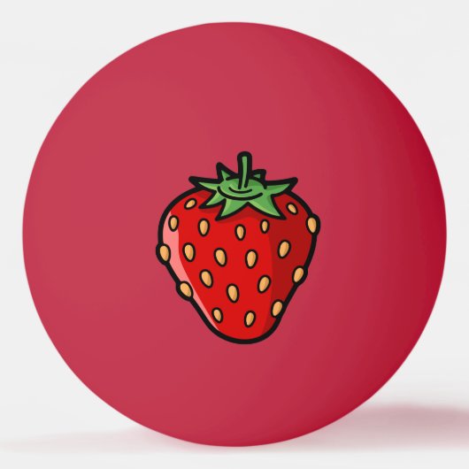 Strawberry Icon Ping-Pong Ball (Vorderseite)