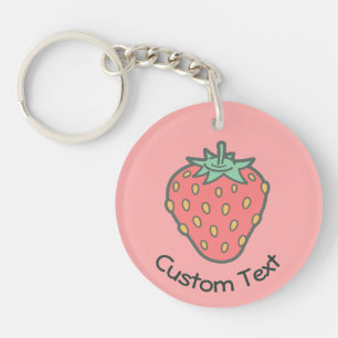 Strawberry Icon Schlüsselanhänger