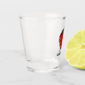 Strawberry Icon Shot Glass Schnapsglas (Links)