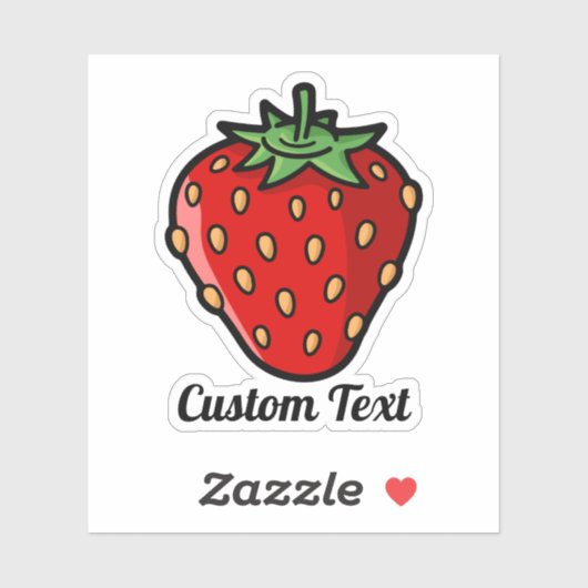 Strawberry Icon Sticker (Blatt)