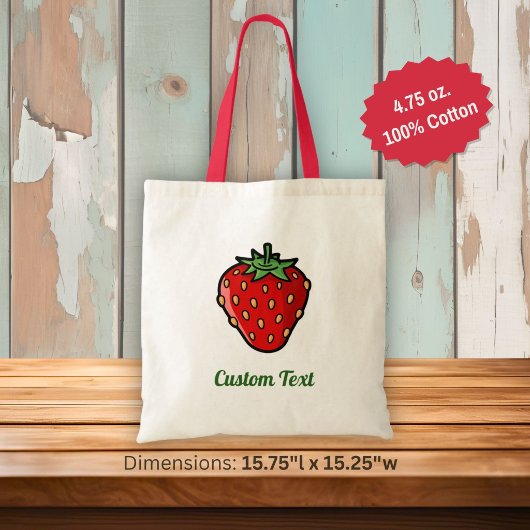 Strawberry Icon Tote Bag Tragetasche