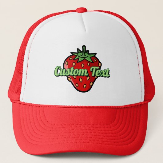 Strawberry Icon Trucker Hat Truckerkappe (Vorderseite)