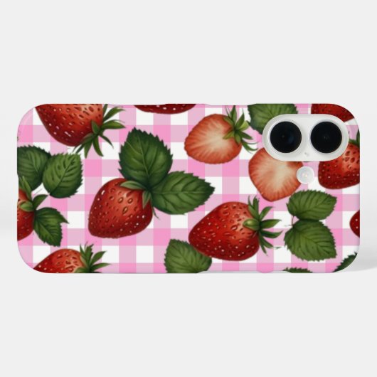 Strawberry iPhone Case (Rückseite (Horizontal))