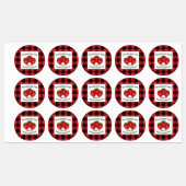 Strawberry Jam behält Kariertes C-Lebensmittel-Lab Etiketten (Blatt)