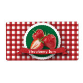 Strawberry Jam Canning Label (Vorne)