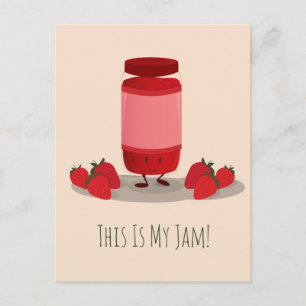 Strawberry Jam cartoon character   Postcard Postkarte