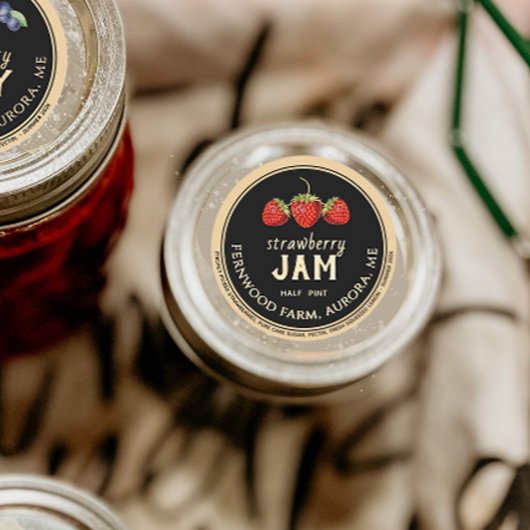 Strawberry Jam Classic Round Sticker
