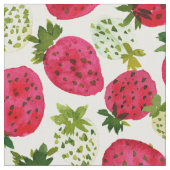 STRAWBERRY JAM Fruit Pattern Stoff (Nahaufnahme)