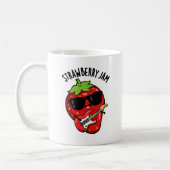 Strawberry Jam Funny Fruit Pun Kaffeetasse (Links)