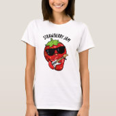 Strawberry Jam Funny Fruit Pun T-Shirt (Vorderseite)