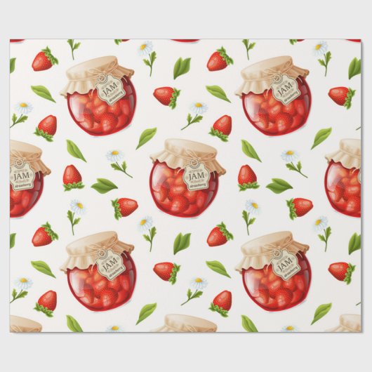 Strawberry Jam Geschenkpapier (Flach)